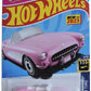 Hot Wheels 1956 Corvette, HW Screen TIme 9/10 [Pink] 183/250