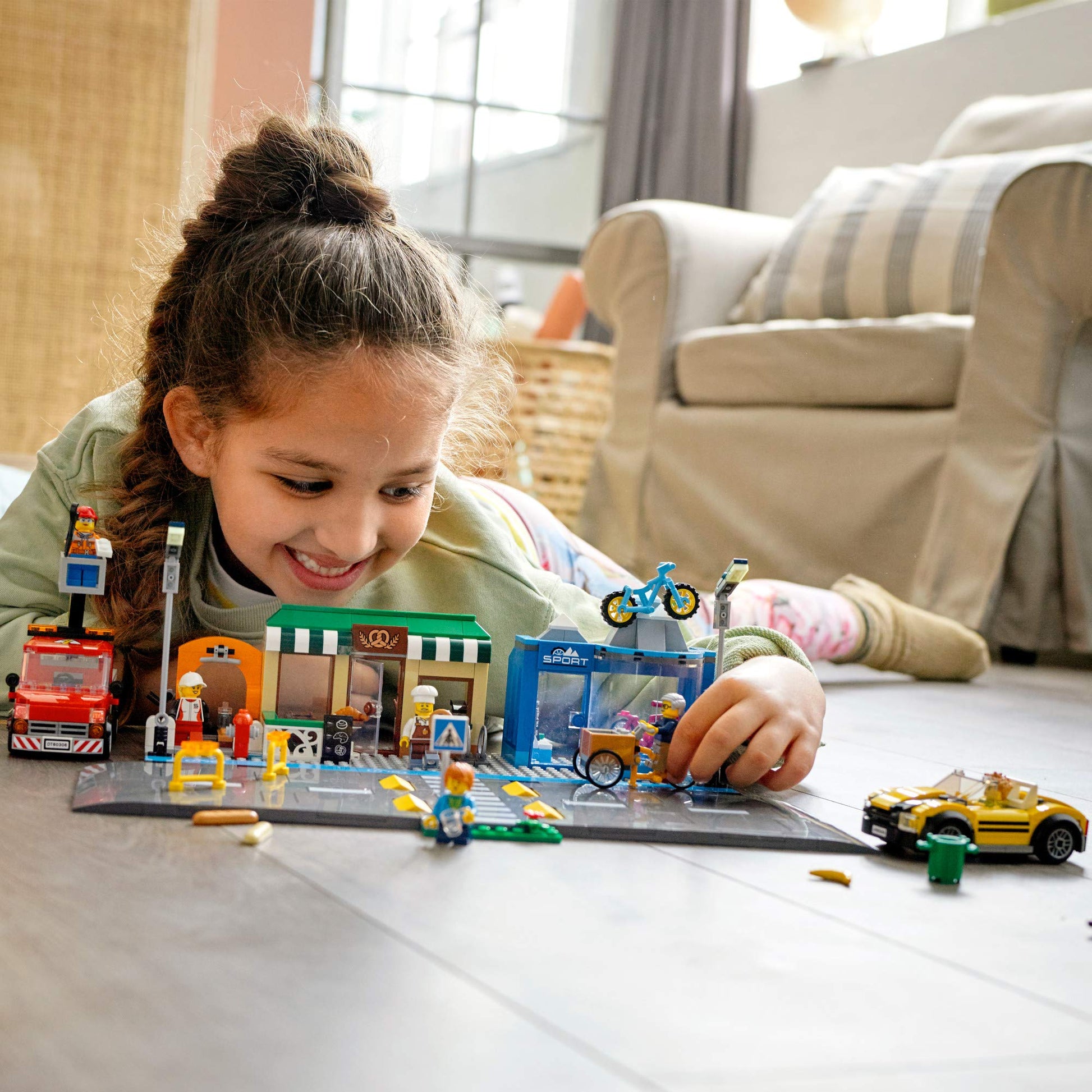 LEGO City Shopping Street 60306 Building Kit; Cool Building Toy for Kids, New 2021 (533 Pieces)