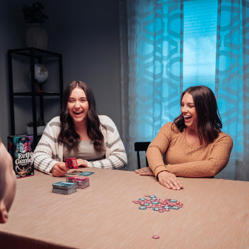 Evil Genie, Party Game Where Players Combine Good Cards with Evil Cards to Grant One Messed Up Wish, Then Guess If The Wish Will Be Taken to Score