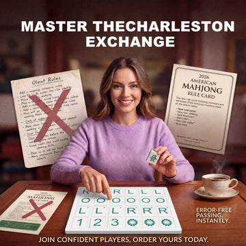 Eccentfit Mahjong Practice Board 3D Printed Solo Trainer with RLO Charleston Guide & 24 Slots - Training Aid for Learning 2026 New Card Patterns