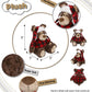 DolliBu Super Soft Plush Red Plaid Outfit Grizzly Bear - Adorable Playtime Zoo Bear Plush with Clothes, Cute Cuddle Gift - 9 Inches