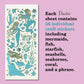 Dazzles Stickers Collection | 560 Mermaids-Themed Embossed Stickers in a Variety of Finishes & Colors for Scrapbooking, Card Making, Crafting