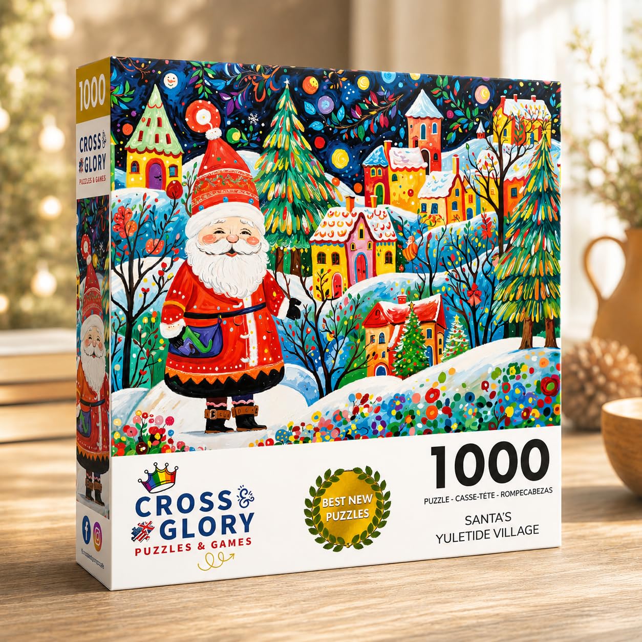 Cross & Glory | Jigsaw Puzzles for Adults | Santa's Yuletide Village
