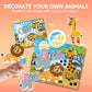 Klever Kits Dot Art Kit for Kids, No Mess Sticker for Toddlers 3-7, Craft Kits, DIY Creative Activity, Travel Toy, Birthday Gifts for Boys Girls