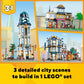 LEGO Creator 3 in 1 Main Street Building Toy Set, Features a Toy City, Art Deco Building, Market Street, Hotel, Café, Music Store and 6 Minifigures,