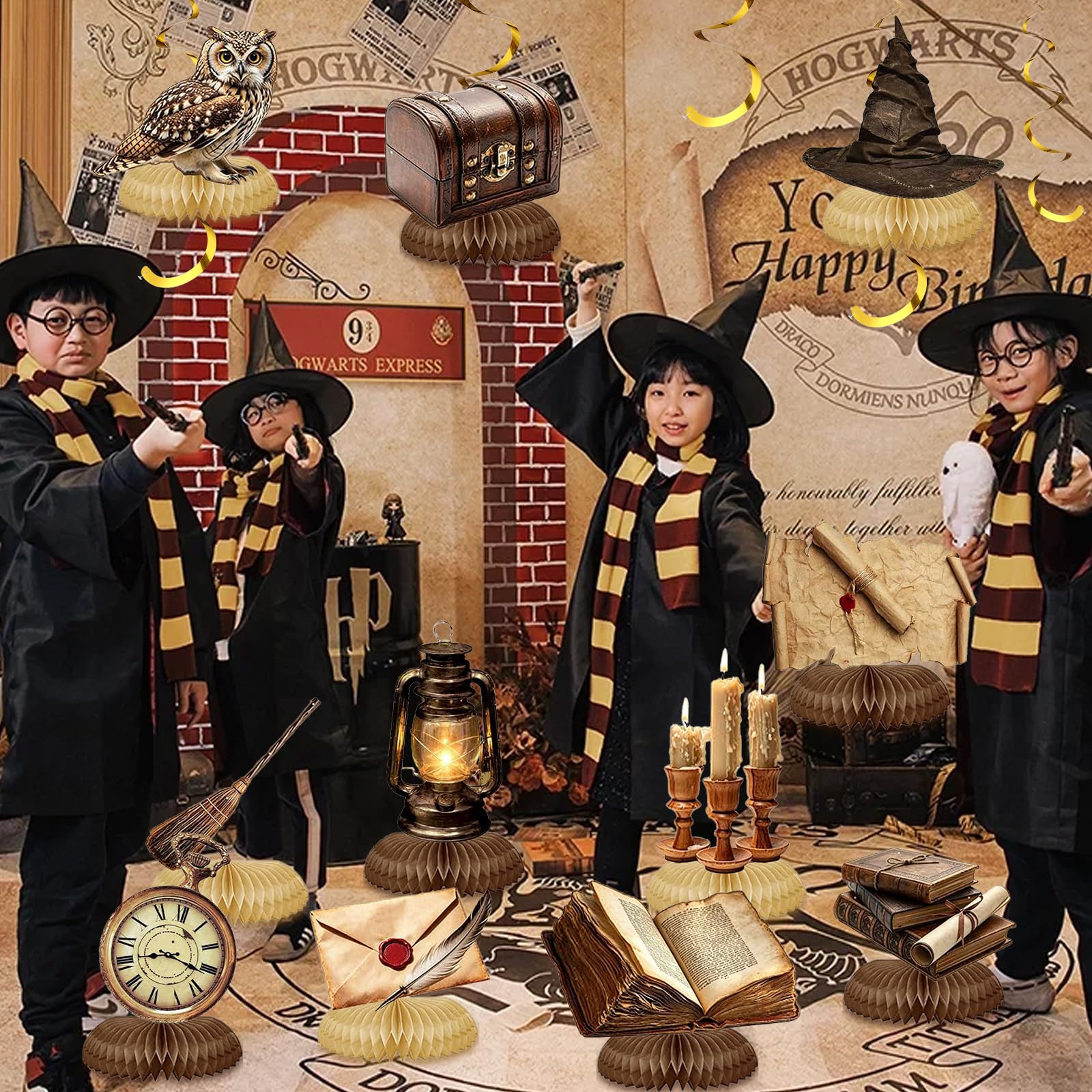 11 Pcs Magical Wizard Party Decorations Magical Wizard Birthday Decorations
