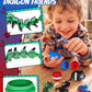 TBOLINE 4PCS 3D Printed Dragon Egg, Articulated Superhero Small Dragon Toys for Kids, 3D Printed Animals Spider Dinosaur Eggs Treasure Box Prizes