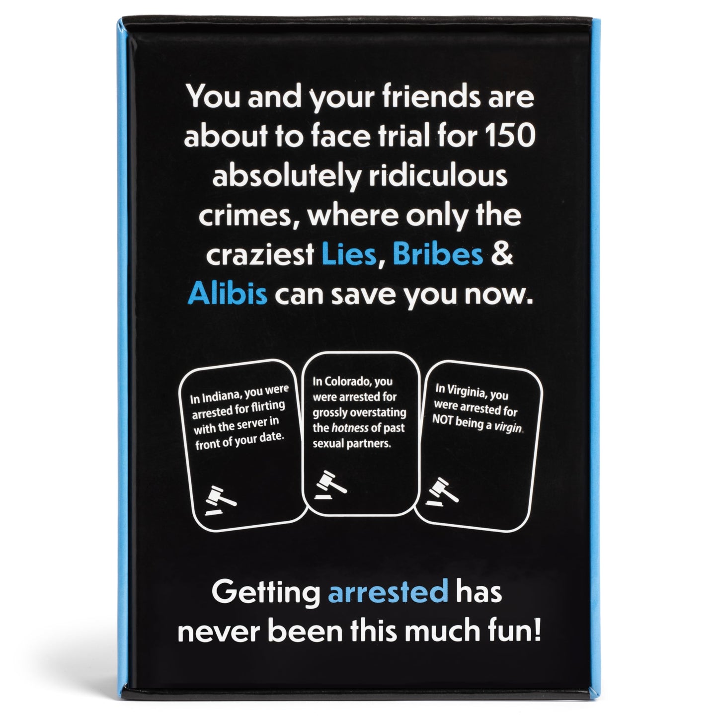 ZigZag Games Lies, Bribes & Alibis - A Fun Adult Party Card Game for Date Nights, College Bashes, Friendly Gatherings and Game Nights - Free Bonus