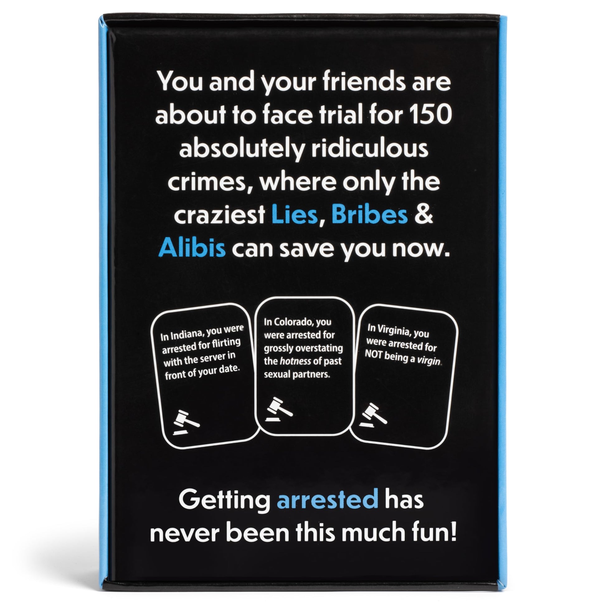ZigZag Games Lies, Bribes & Alibis - A Fun Adult Party Card Game for Date Nights, College Bashes, Friendly Gatherings and Game Nights - Free Bonus