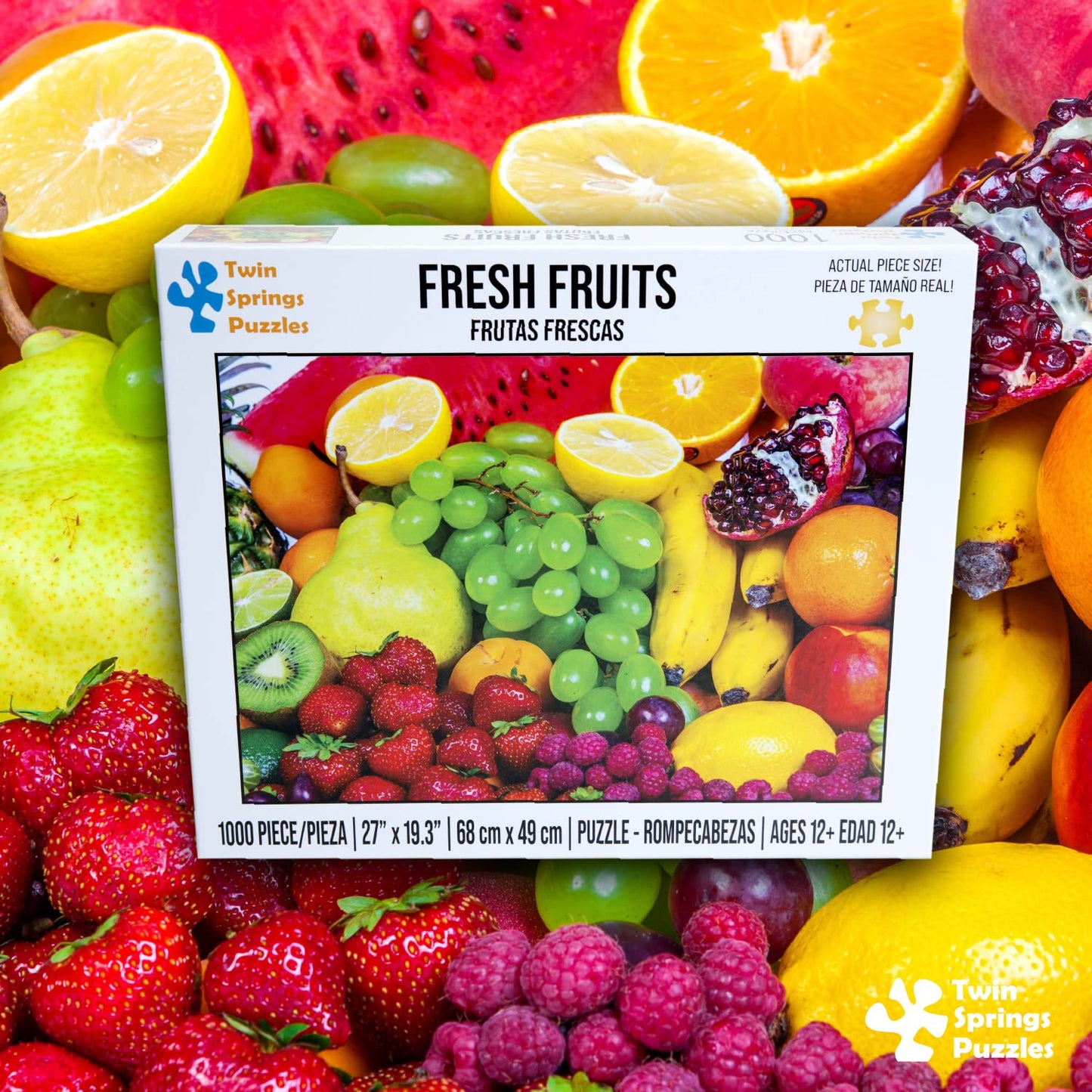 Twin Spring Goods 1000 Piece Jigsaw Puzzle, Fresh Fruits, 1,000 pcs