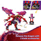 LEGO NINJAGO Thunderfang Dragon of Chaos Building Toy for Kids Ages 8+ - Dragon Rising Playset with 6 Minifigures and Poseable Figure - Birthday Gift