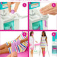 Barbie Fast Cast Clinic Playset, Brunette Barbie Doctor Doll, 30+ Play Pieces, 4 Play Areas, Cast & Bandage Making, Medical & X-ray Stations, Exam