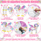 7Pcs Unicorn Balloons Unicorn Birthday Party Decorations 26Inch Self Standing Unicorn Balloons for Girls Birthday 3D Rainbow Star Heart Foil Balloons