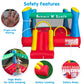 Funormous Educational Inflatable Bouncy House for Kids Outdoor Jump 'n Slide Bounce House with Blower Included for Kids Ages 3-8