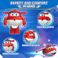 Super Wings Building Blocks, Jett & Dizzy 2-in-1 Airplane and Rescue Bots Building Toys, Transformable Building Blocks for Toddlers Kids Ages 3 4 5 6