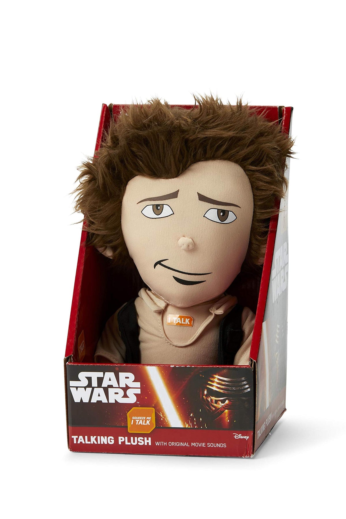 Underground Toys Han Solo Talking Plush, 9", Tan/Blue