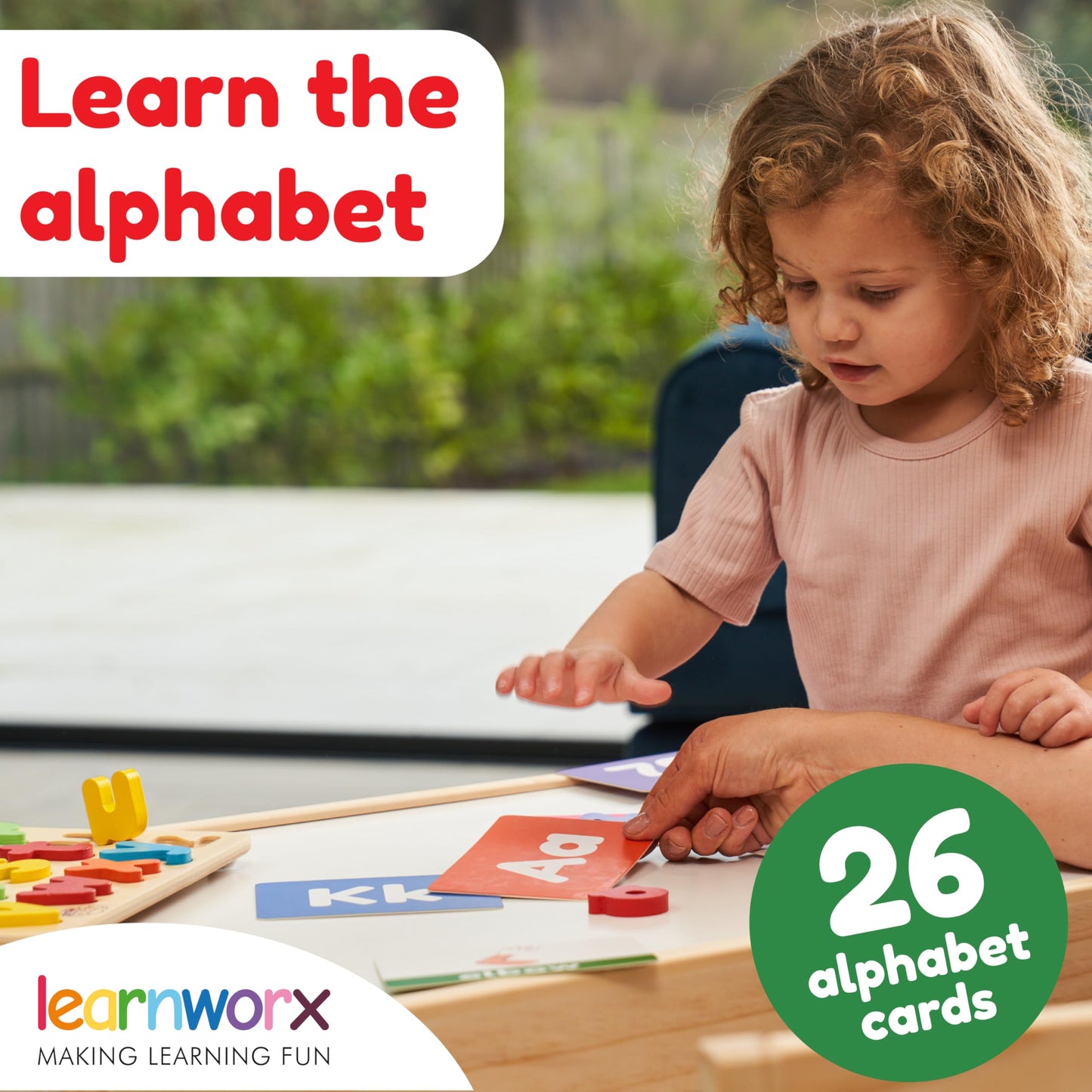 Toddler Learning Flash Cards | Kids Letter Number Alphabet Animal Color Words Flashcards | Large Cards Ideal for Preschool Kindergarden Pre K