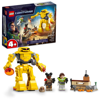 LEGO Disney and Pixar’s Lightyear Zyclops Chase 76830, Space Robot Building Toy for Kids 4 Plus Year Old with Mech Action Figure and Buzz Minifigure