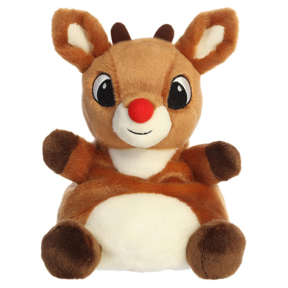Aurora Rudolph The Red-Nosed Reindeer Palm Pals Party Sized 8" Rudolph Stuffed Animal