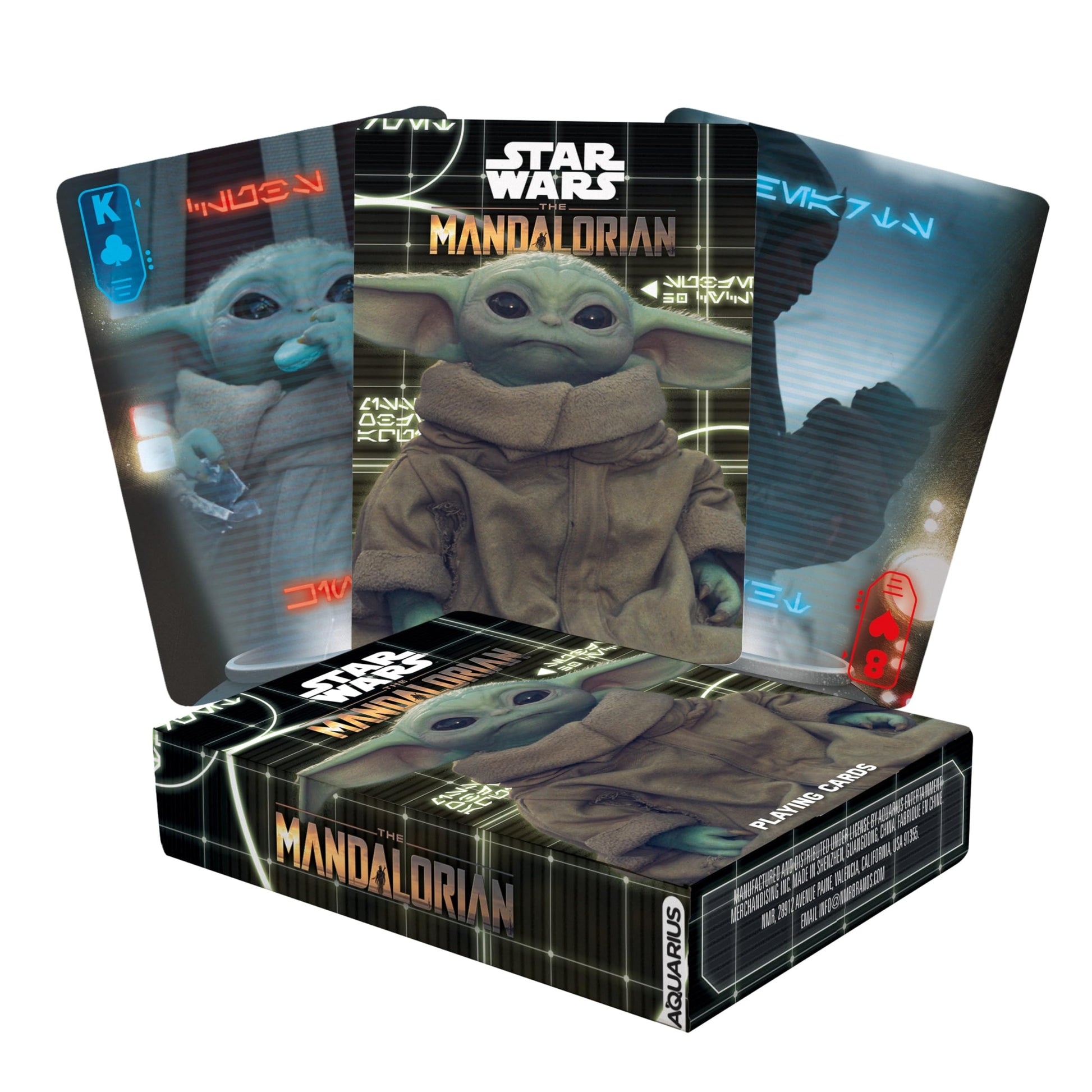 Aquarius The Mandolorian Grogu Playing Cards - 'Baby Yoda' Themed Deck of Cards for Your Favorite Card Games - Officially Licensed Star Wars