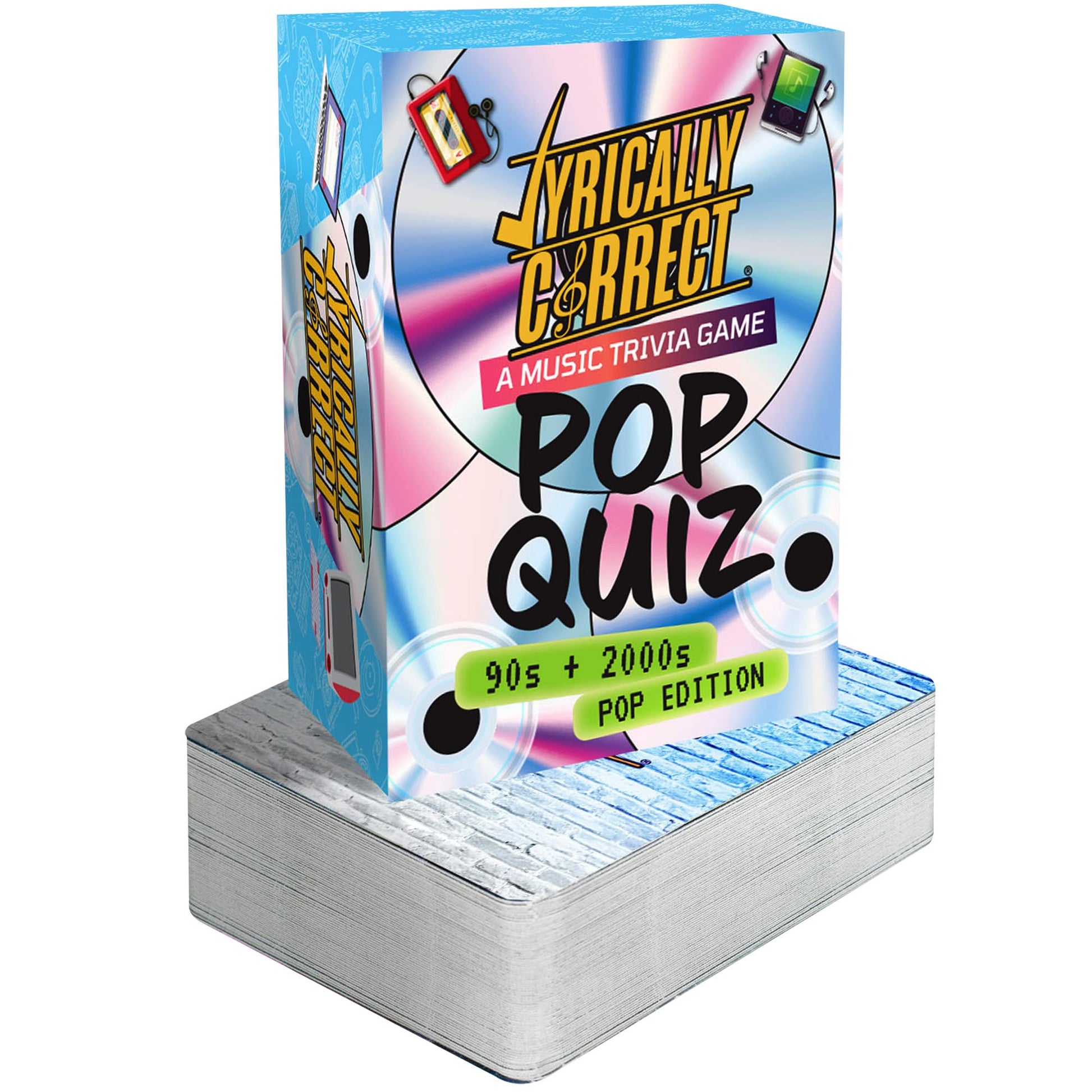 Lyrically Correct 90s & 2000s Pop Music Trivia Card Game for Adults & Families - Finish The Lyrics Party Game for Game Night, Girls Night