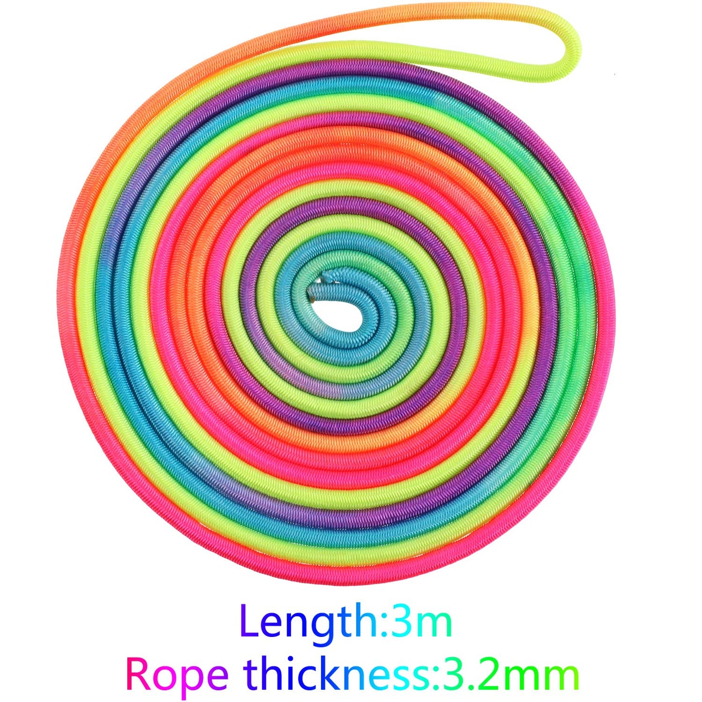 Gejoy 5 Pieces Chinese Jump Ropes for Kids Elastic Stretch Game
