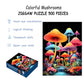 Puzzles for Adults 500 Pieces, Mushroom Jigsaw Puzzles - Colorful Mushrooms, Impossible Glow in the Dark Puzzle for Seniors Family, 20.47 x 14.96