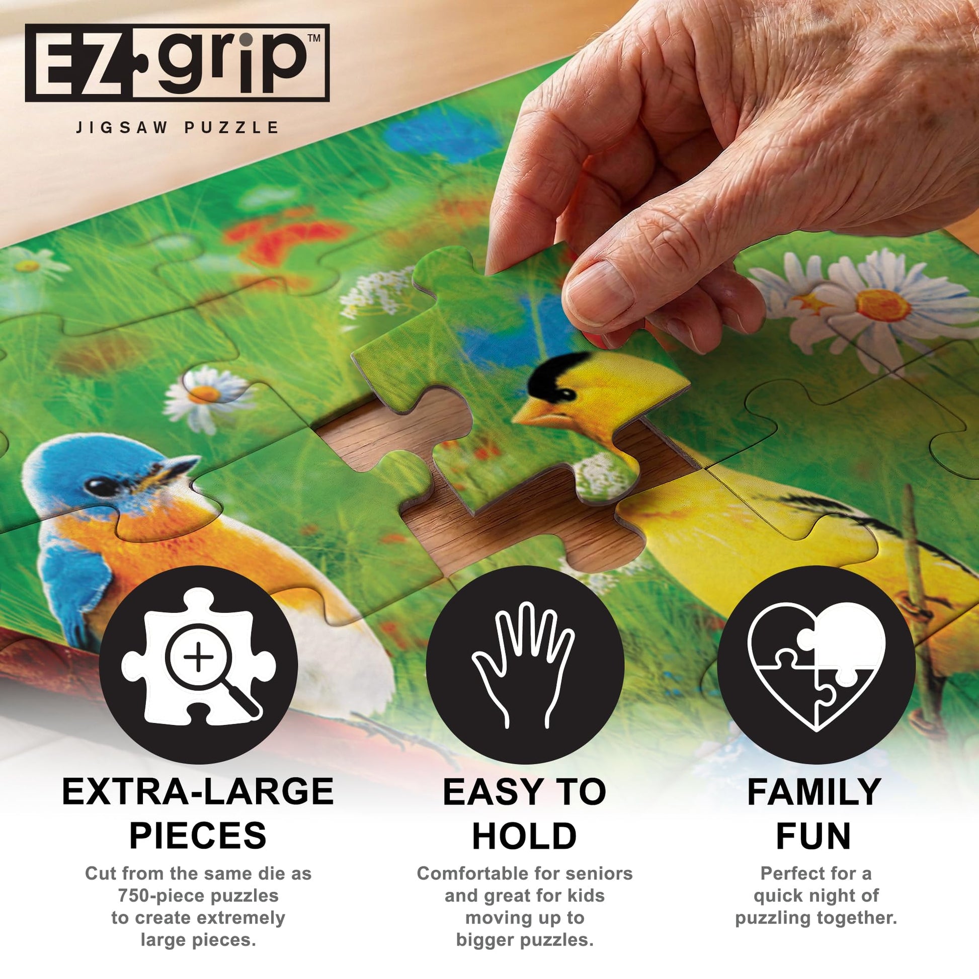MasterPieces 300 Piece EZ Grip Jigsaw Puzzle - An American Birdhouse - 18"x24"