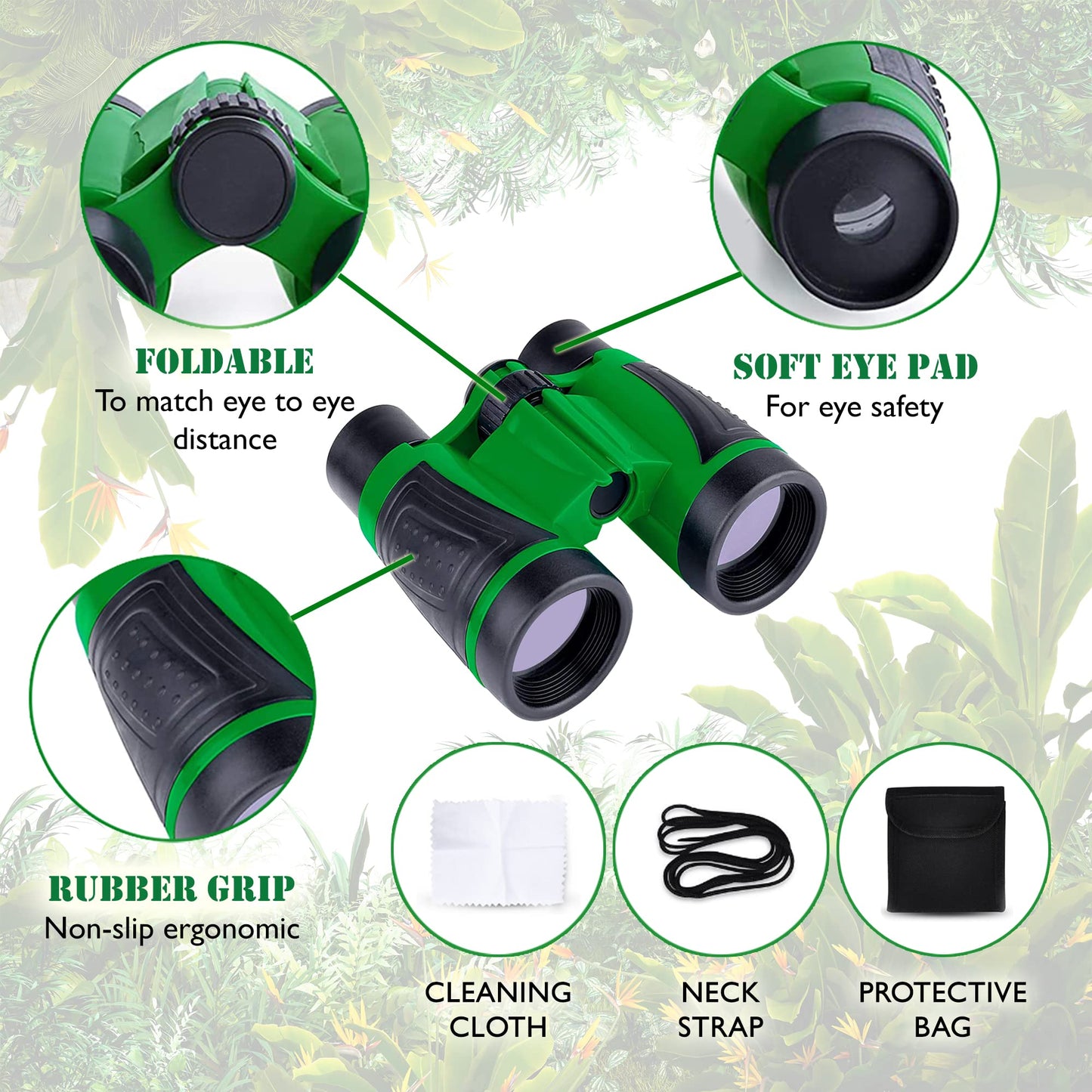 Ezzo Outdoor Adventure Kit for Kids - Walkie-Talkies & Pretend Play Gear - Camouflage Camping, Safari, Hunting Set - Backyard Explorer Toys for Boys