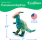 The Petting Zoo Parasaurolophus Dinosaur Stuffed Animal Plushie, Gift for Kids, Dinosaur Animals, Green Dinosaur Plush Toy 19 inches