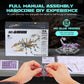 LONGPIN 3D Metal Scorpion Puzzle - Laser-Cut DIY Challenge, Lifelike Collectible Decor for Adults & Teens, for Puzzle Enthusiasts & Nature