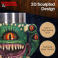 Nemesis Now Dungeons & Dragons Mini Monster Tiny Tankards Set of 3 8.6cm, D&D Drinkware, Stainless Steel Inserts, Hand Painted Resin, Fantasy Mug Set