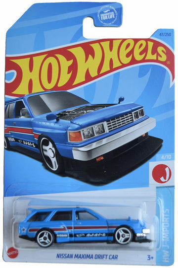 Hot Wheels Nissan Maxima Drift Car, HW J-Imports 4/10 [blue] 47/250
