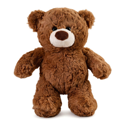 YUKOUQIAN Bear Stuffed Animal Cute Plush Doll Toy 11 inch for Girls Boys Christmas (luo Bear Brown)