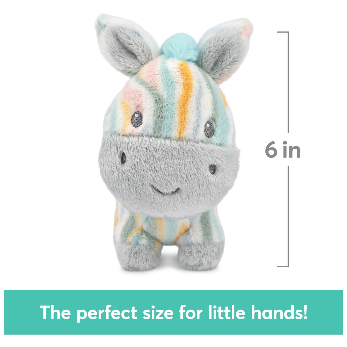 GUND Baby Safari Friends Zebra 7-Inch Chime Rattle Sensory Toy