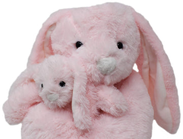 Mother & Baby Stuffed Rabbit Plush Set | Super Soft Bunny Stuffed Animal | Cute Plushies for Kids Bedroom | 15" Stuffed Animals for Girls & Boys |