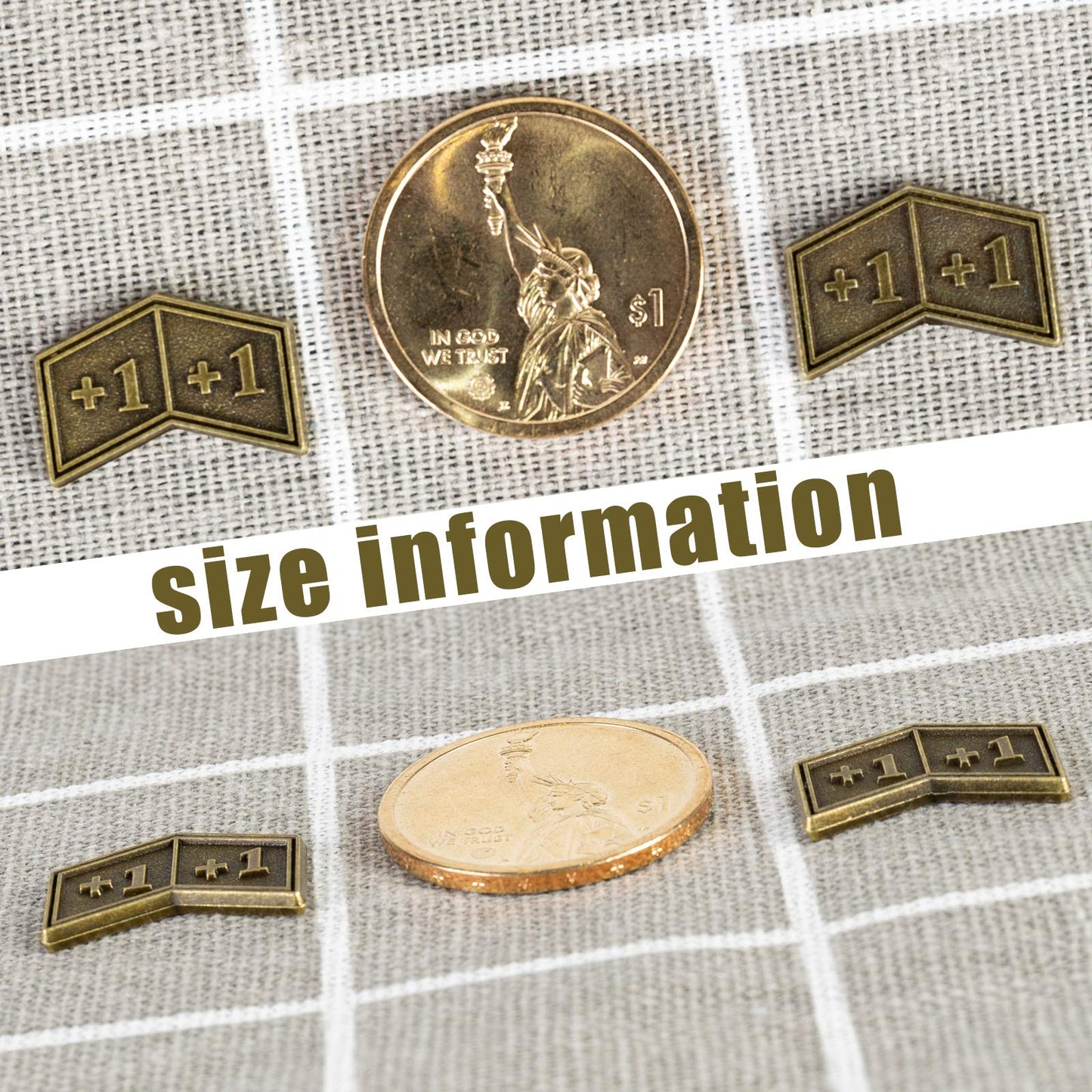 40 PCS Metal Buff MTG Counters Tokens Plus +1/+1 Life Token Dice Counters for MTG Magic Card Gaming Accessories