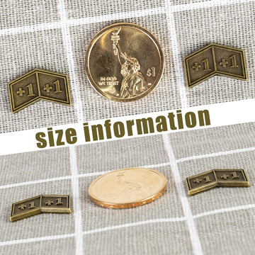40 PCS Metal Buff MTG Counters Tokens Plus +1/+1 Life Token Dice Counters for MTG Magic Card Gaming Accessories
