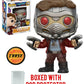 Funko Pop Marvel: Guardians of The Galaxy Vol. 2 - Star Lord Chase Variant Limited Edition Vinyl Figure (Bundled with Pop Box Protector Case)