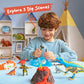 JOVA Klever Kits 3-in-1 Dinosaur Fossil Digging Kit STEM Learning Toys with Glow in The Dark Dinosaurs and Sensory Play Sand, DIY Your Own Dinosaur