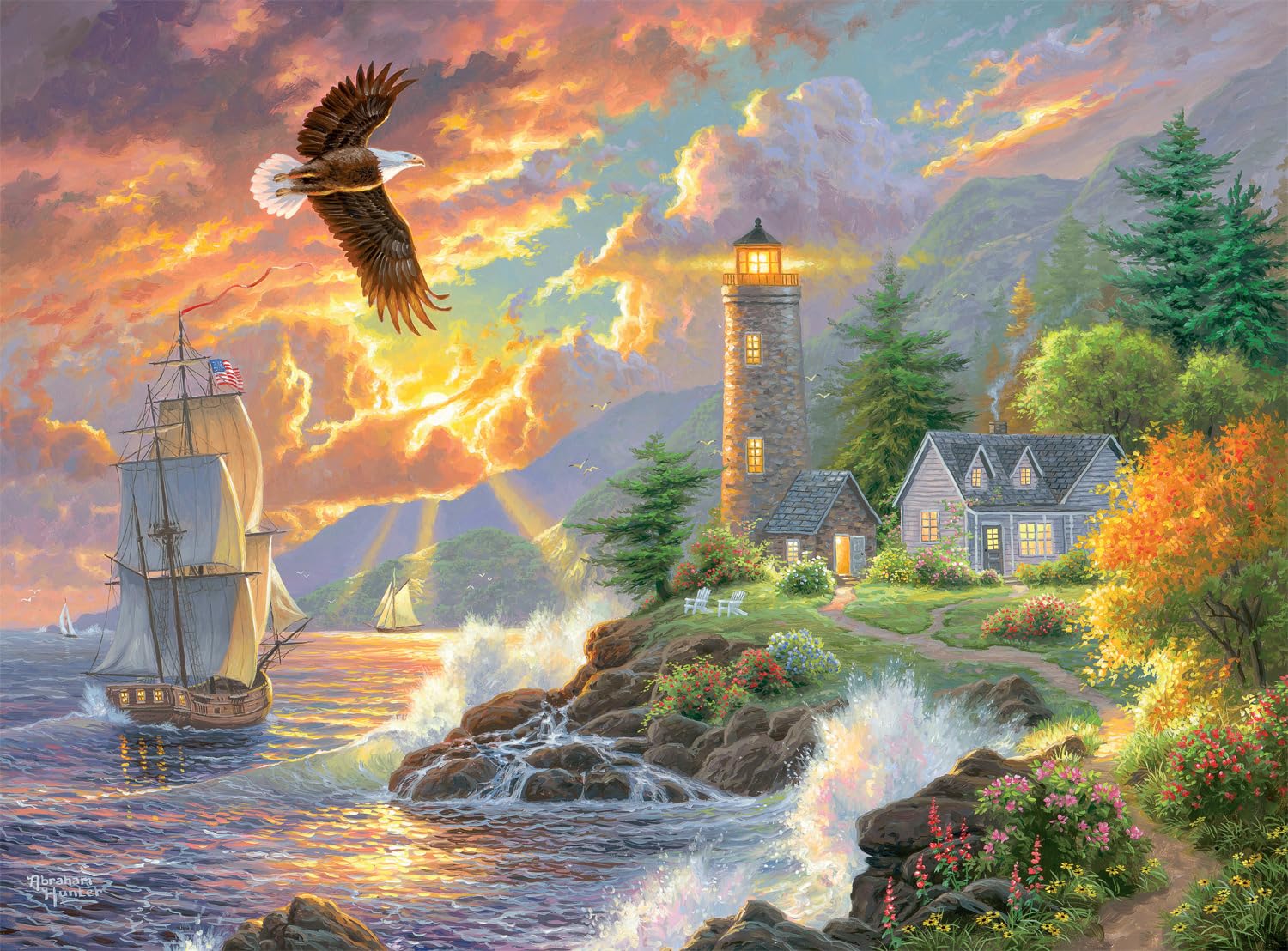 Buffalo Games - Seaside Light - 1000 Piece Jigsaw Puzzle for Adults