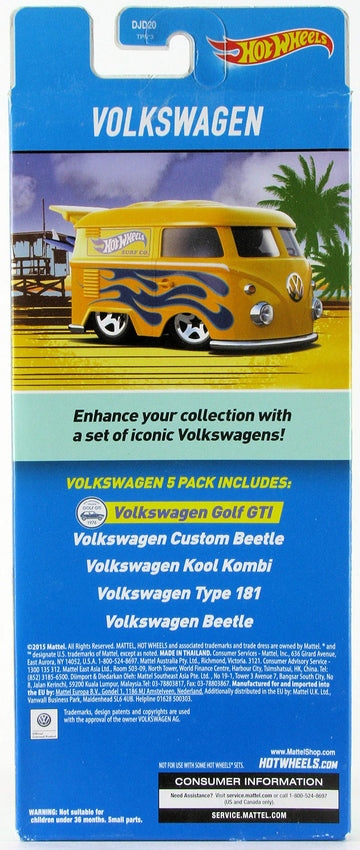 Hot Wheels, 2016 Volkswagen 5-Pack