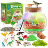 JOYEEMAX Dinosaur Light-Up Terrarium Kit for Kids - LED Night Light Birthday Gift for Boys Ages 4 5 6 7 8-12 Year Old - Dinosaur Toys for Boys - DIY