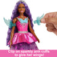 Barbie A Touch of Magic Fashion Doll, Brooklyn with Wing-Detailed Dress, 7-inch Long Colorful Hair, 2 Fantasy Pets & Accessories