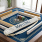 Xelbreelark 35.4 Inch Long Canvas Mahjong Mat Carrying Bag Double Strapped Drawstring Holder Durable Bag Only for Mahjong Lovers, Mat Not Included