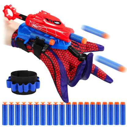 Web Shooters Toy for Kids, Toys for 3-12 Year Old Boys Web Slinger Boy Toy with Glove Launcher, Toys for Age 5-7 4-6 6-8 Outdoor Game for Birthday