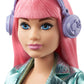 Barbie Princess Adventure Daisy Doll in Princess Fashion (12-inch Curvy) with Pink Hair, Pet Kitten, Tiara, 2 Pairs of Shoes and Accessories, for 3 to