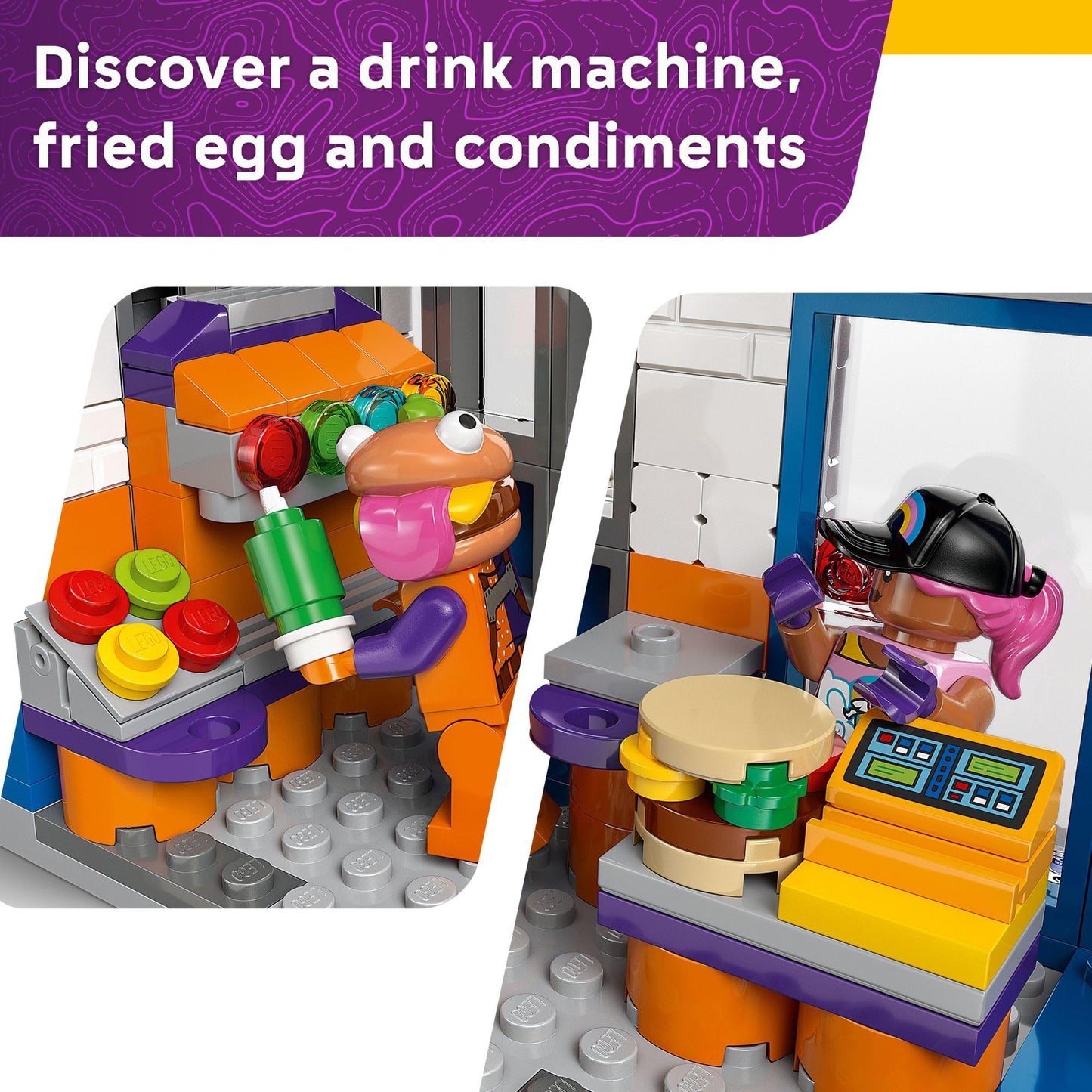 LEGO Fortnite Durrr Burger Restaurant Kids Toy - Video Game Building Set for Boys & Girls, Ages 10+ - Fortnite Minifigures Beach Boss, Grimy, and More