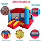 Funormous Enormous Giant Bounce House for Kids, Indoor Outdoor Inflatable Huge Bouncy Castle with Double Basketball Hoops, Includes Air Blower