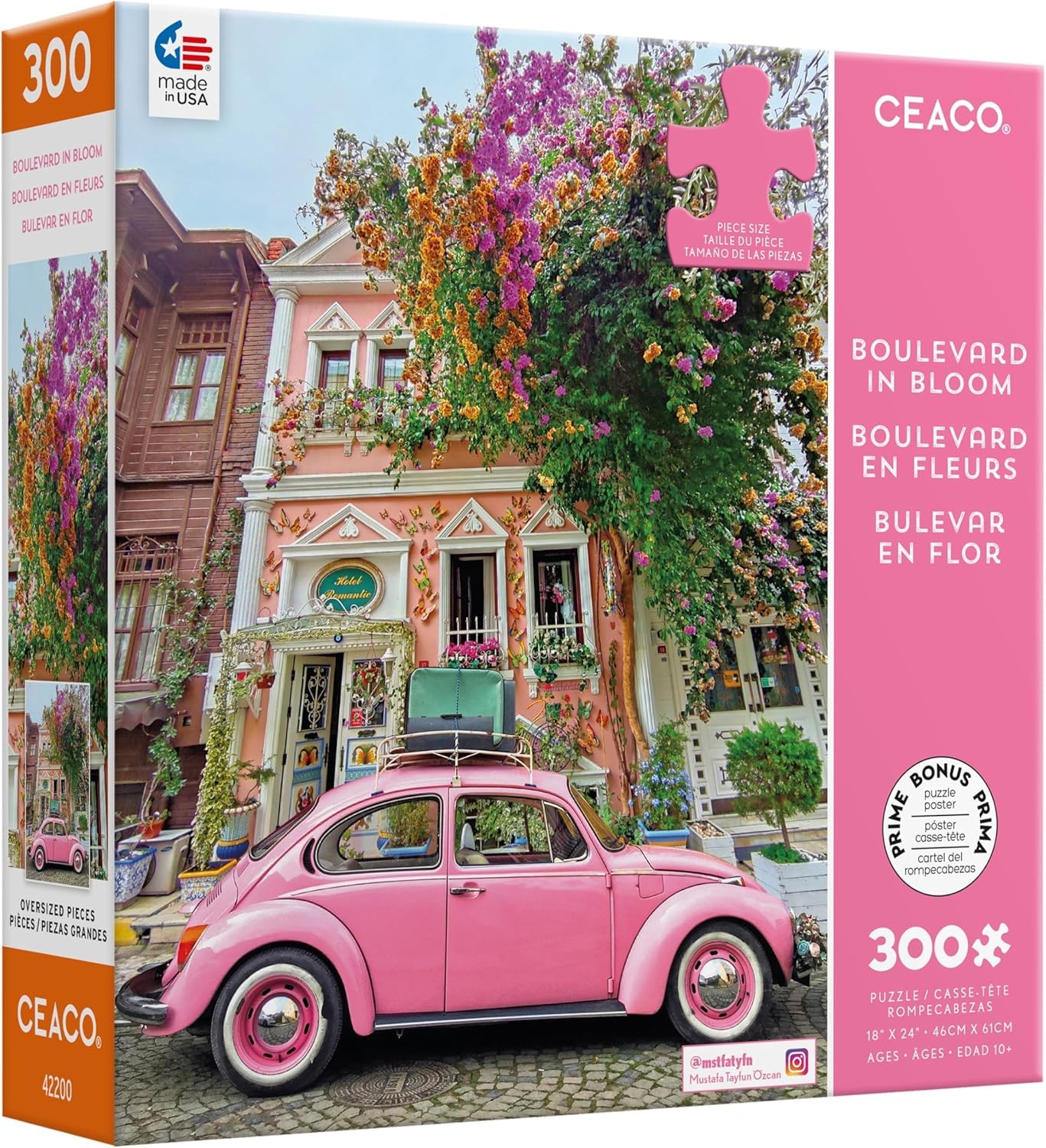 Ceaco - Scenic Photography - Boulevard in Bloom - 300 Piece Jigsaw Puzzle